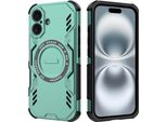 Custodia Magnetica Per Iphone 16, Paraurti Ibrido In Pc E Tpu, Prese D'aria Per La Dissipazione Del Calore Custodia Verde