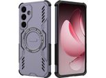 Custodia Magnetica Per Samsung Galaxy S25+, Paraurti Ibrido In Pc E Tpu, Fori Di Ventilazione Per La Dissipazione Del Calore Custodia Viola
