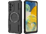 Custodia Magnetica Per Samsung Galaxy A26, Paraurti Ibrido In Pc E Tpu, Fori Di Ventilazione Per La Dissipazione Del Calore Custodia Nera