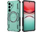 Custodia Magnetica Per Samsung Galaxy S25, Paraurti Ibrido In Pc E Tpu, Fori Di Ventilazione Per La Dissipazione Del Calore Custodia Verde