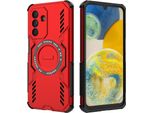 Custodia Magnetica Per Samsung Galaxy A26, Paraurti Ibrido In Pc E Tpu, Fori Di Ventilazione Per La Dissipazione Del Calore Custodia Red
