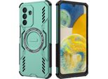 Custodia Magnetica Per Samsung Galaxy A26, Paraurti Ibrido In Pc E Tpu, Fori Di Ventilazione Per La Dissipazione Del Calore Custodia Verde
