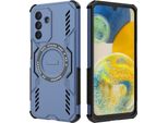 Custodia Magnetica Per Samsung Galaxy A26, Paraurti Ibrido In Pc E Tpu, Fori Di Ventilazione Per La Dissipazione Del Calore Custodia Blu