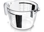 Set Di Caraffe Dosatrici In Vetro Arendo Da 2000 Ml, Vetro Borosilicato, Lavabile In Lavastoviglie, Vetro, 2 L, Scala Precisa, Resistente Al Calore, Adatto Al Microonde, Utensili Da Cucina