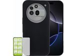 Per Nothing Phone 3A Pro Custodia Protettiva In Silicone Tpu Per Cellulare Nero + Pellicola In Vetro Temperato H9