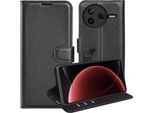 Per Xiaomi Poco F7 Ultra Custodia A Libro In Pelle Finta Per Cellulare Cover Nera