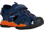 Geox - Sandali "Borealis"" FS11678 (18 Eu) (Blu Reale/Arancio)"