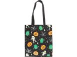 Something Different - Borsa Tote, Mostro, Tessuto Misto Poliestere-Cotone SD9946 (Taglia Unica) (Nero/Bianco/Arancio)
