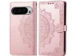 Custodia Per Google Pixel 10 Pro Xl - Similcuoio - Flip Cover Imoshion - Finitura Oro Rosa