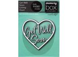 Memory Box Set Di Fustelle Per Punzonatura Stencil Per Scrapbooking, Get Well Soon Loving Heart 94380