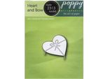 Fustella Per Goffratura Fustella - Poppystamps - Cuore E Fiocco Cuore Con Fiocco