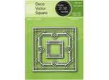 Fustella - Poppystamps - Deco Victor Square - Cornice In Stile Art Deco