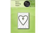Fustella Di Goffratura Fustella Di Taglio - Poppystamps - Cornice Deco Shining Heart