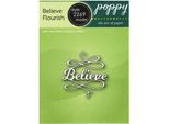 Fustella Per Goffratura - Poppystamps - Believe Flourish