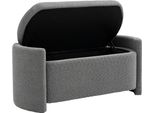 Homcom Panca, Panca Da Letto Con Contenitore, Panca Imbottita Con Coperchio, Look Velluto, Panca Contenitore, Panca A Cassapanca Per Il Soggiorno, 105 X 44 X 45,5 Cm