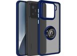 Avizar, Hulle Xiaomi 15 Anello Magnetico Traslucido, Blu Scuro