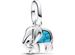 Pandora Ciondolo Elefante Turchese Mini 793858C01 Ciondolo Charm