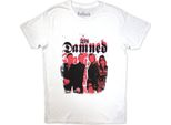 The Damned - Maglietta Con Logo Per Uomo/Donna Unisex RO13379 (Xs) (Bianco)