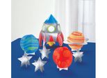 Amscan - Decorazione Da Tavolo "Blast Off"", 8° Compleanno - Scatola Di Cartone SG38429 (Taglia Unica) (Colorato)"