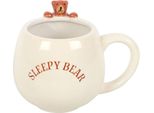 Something Different - Tazza Da Caffè "Sleepy Bear"", Rotonda SD10003 (Taglia Unica) (Bianco)"