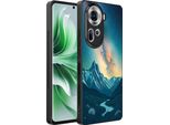 Smartphonica Custodia Per Telefono Adatta A Oppo Reno 11 Con Impronta Di Cielo Stellato - Custodia Backcover In Tpu Con Design Spaziale E A Forma Di Via Lattea