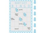 Creative Party - Gioco Del Lotto "Little Peanut"", Baby Shower - Scatola Di Cartone SG36365 (Taglia Unica) (Blu/Bianco)"