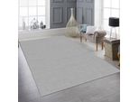 Tappeto Da Salotto Monocolore Antiscivolo Moderno Morbido In Grigio Dimensioni - 120 Cm Rotondo