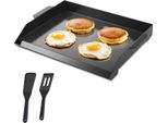 Piastra Per Grigliare Padella Piatta Per Grigliare - Pentole Per Barbecue Acciaio Al Carbonio - Grandi Dimensioni 502X370 Mm