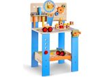 Set Da Lavoro In Legno Per Bambini - 62 Pezzi Di Attrezzi Da Gioco E Strumenti Da Costruzione - Perfetto Per Bambini A Partire Dai 3 Anni Di Età