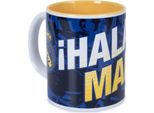 Real Madrid Cf - Tazza Da Caffè "Hala Madrid"" BS5796 (Taglia Unica) (Blu/Bianco/Giallo)"