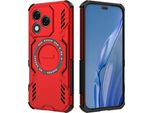 Custodia Magnetica Per Honor 400 Lite, Paraurti Ibrido In Pc E Tpu, Prese D'aria Per La Dissipazione Del Calore Custodia Rossa