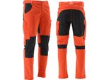 Pantaloni Da Lavoro Serwal 4-Way Stretch Arancione/Nero Taglia Xxxl