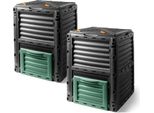 3.04 Compostiera 300 Litri In Plastica - 2 Pezzi - Compostiera (2 Pezzi)