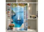 Tenda Da Bagno Decorativa Impermeabile E Resistente Alla Muffa, Come Tenda Da Doccia, Divisorio Per La Stanza O Tenda Per La Porta, Dimensioni: 180X200Cm, Stile 2