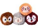 Palla Da Tennis Giocattolo Per Cani Peluche Stridente Fetch 4 Pezzi