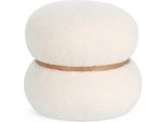 Pouf Mirka 43 X 43 X 40 Cm Mdf Poliestere Bianco