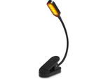 Inf Luce Da Libro Nera - Lampada Da Lettura A Led Con Clip Per Studenti Nero