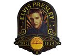 Elvis Presley - Ritratto - Toppa Da Stirare "Elvis Studio"" RO13526 (Taglia Unica) (Marrone/Giallo)"