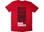 Iron Maiden - Maglietta Logo "Est. 1975"" Per Uomo/Donna Unisex RO13835 (L) (Rosso)"