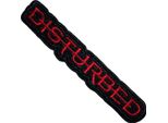 Disturbed - Toppa Da Stirare "Strike Through"" RO13674 (Taglia Unica) (Nero/Rosso)"