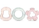 Set Di 3 Anelli Da Dentizione Baby Care Con Riempimento Ad Acqua, Di Varie Forme E Colori Forme E Colori, Da 3 Mesi Rosa