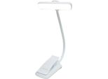 Inf Luce Da Lettura A Led Con Clip, Luce Da Libro Ricaricabile Bianca