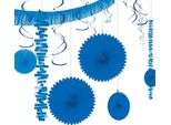 Amscan - Foil - Decorazione Murale, Carta SG38375 (Taglia Unica) (Blu)