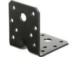 Alberts 822446 Connettore Angolare Per Impieghi Gravosi Duravis® Con Perlina, Rivestimento Duplex Marrone Ruggine, Dimensioni 70 X 70 X 55 Mm, Set Da 50