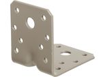 Alberts 823078 Connettore Angolare Per Impieghi Gravosi Duravis® Con Perlina, Diamantato Nero Rivestito In Duplex, Dimensioni 70 X 70 X 55 Mm, Set Da 50