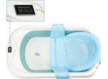 Jayseuw Vasca Da Bagno Per Bambini Neonato Pieghevole Sensore Di Temperatura Vasca Da Bagno Per Bambini, Verde