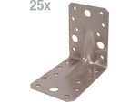 Alberts 821814 Connettore Angolare Per Impieghi Gravosi Duravis® Con Perlina, Beige Perlato Con Rivestimento Duplex Ral 1035, Dimensioni 90 X 90 X 65 Mm, Set Di 25 Pezzi