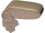 Bracciolo Centrale Bracciolo Console Centrale Per Skoda Rapid 2012-2019 Finto Cuoio Beige