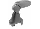 Bracciolo Centrale Bracciolo Console Centrale Per Renault Clio 2012-2019 Finto Cuoio Grigio
