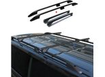Barre Portatutto + Portapacchi Per Fiat Doblo 2000-2010 L1 Corto Alluminio Nero 4X